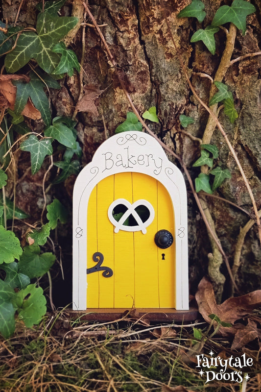 Bakery Fairy Door in Yellow
