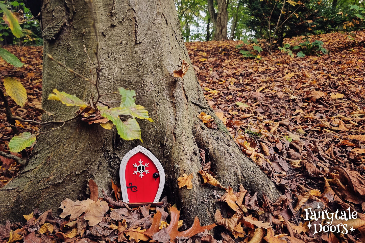 Red Christmas Elf Door