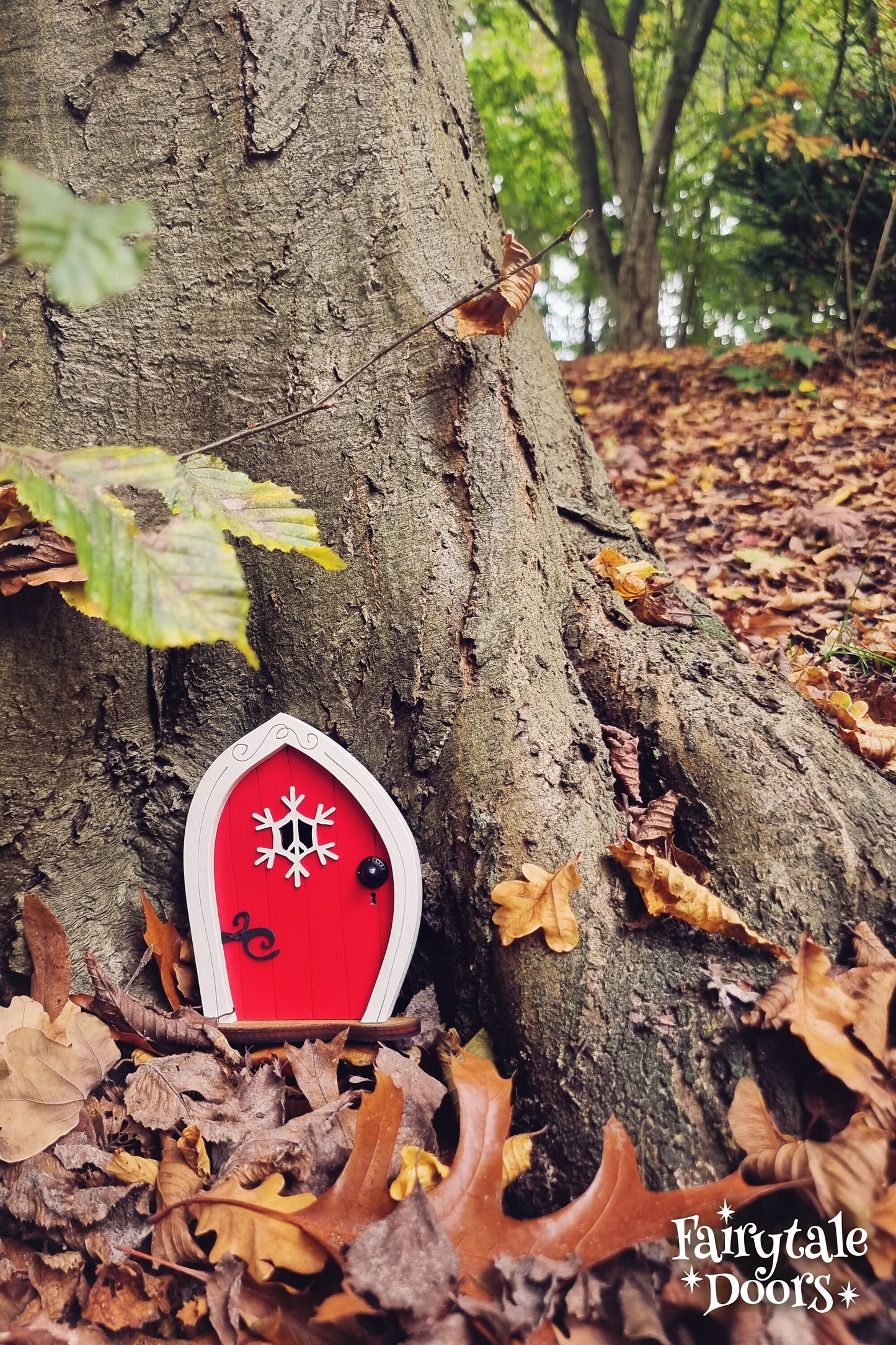 Red Christmas Elf Door