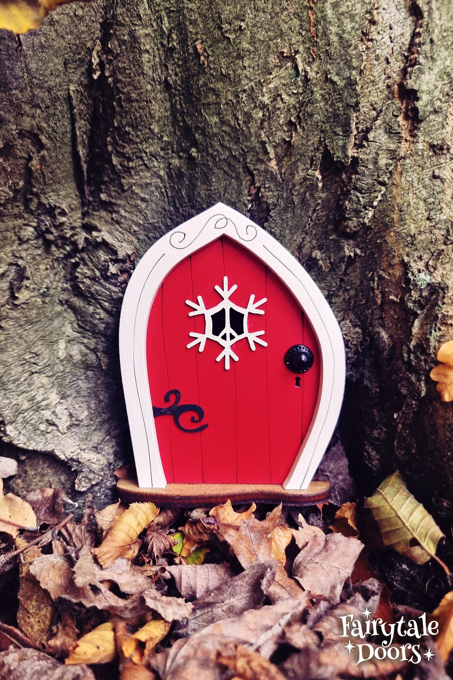 Red Christmas Elf Door