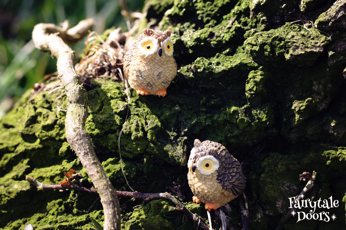 Fairy garden owls