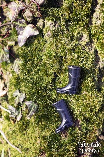 Black Fairy rain boots
