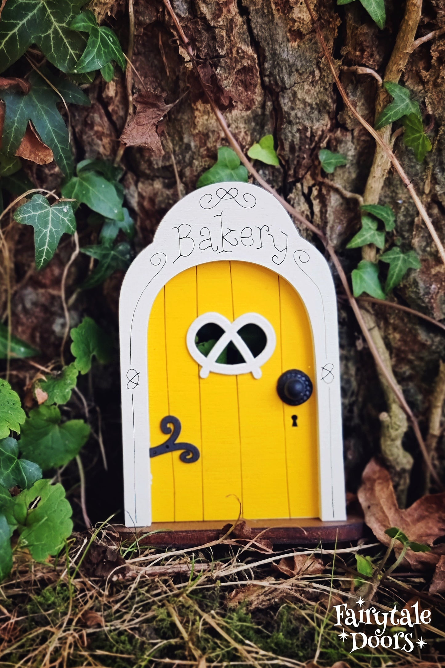 Bakery Fairy Door in Yellow