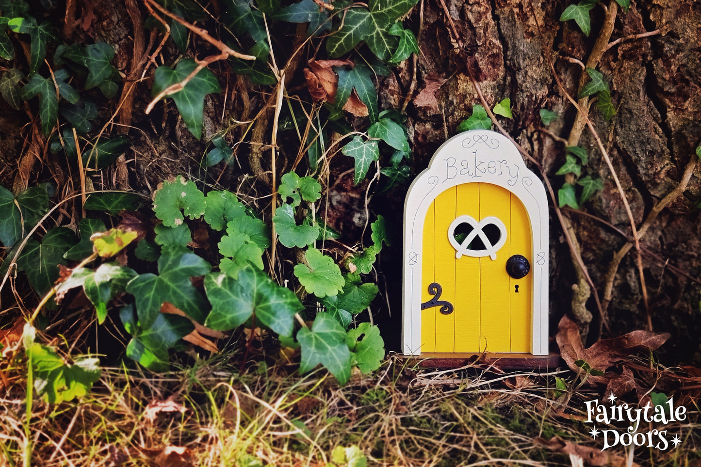 Bakery Fairy Door in Yellow