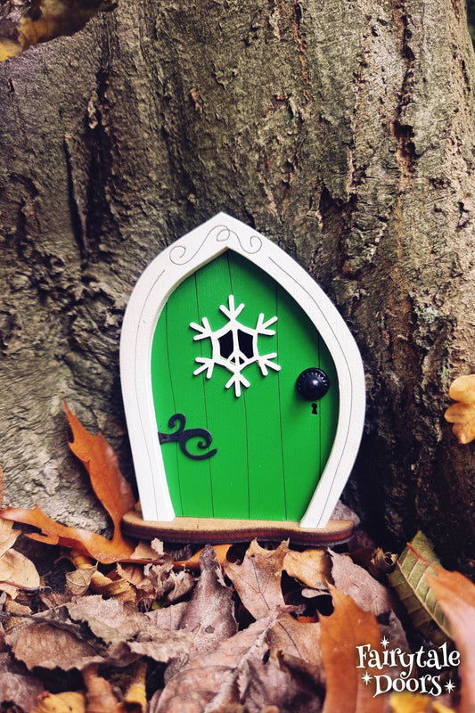 Green Christmas Elf Door